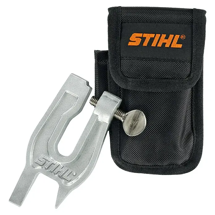 Stihl Feilbock S260 - Passend für: Kettensägen, L x B x H: 210 x 135 x 36 mm - Ein STIHL-Kettenfeilenhalter mit Tasche, ideal zum Schärfen von Sägeketten unterwegs, für präzise Ergebnisse.