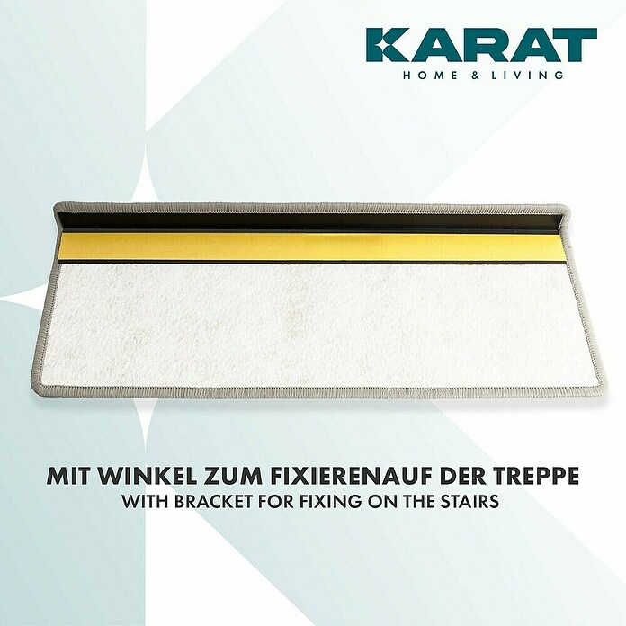 Stufenmatte Geneva (65 x 23,5 cm, Silber, Rechteck) | BAUHAUS