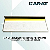 Stufenmatte Geneva (65 x 23,5 cm, Silber, Rechteck) | BAUHAUS