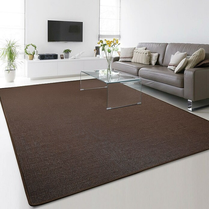 Flachgewebeteppich Sylt (Dunkelbraun, 450 x 50 cm, 100 % Sisal) | BAUHAUS