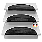 Stufenmatte Veneto (65 cm x 23,5 cm x 8,5 mm, Schwarz, Halbrund) | BAUHAUS
