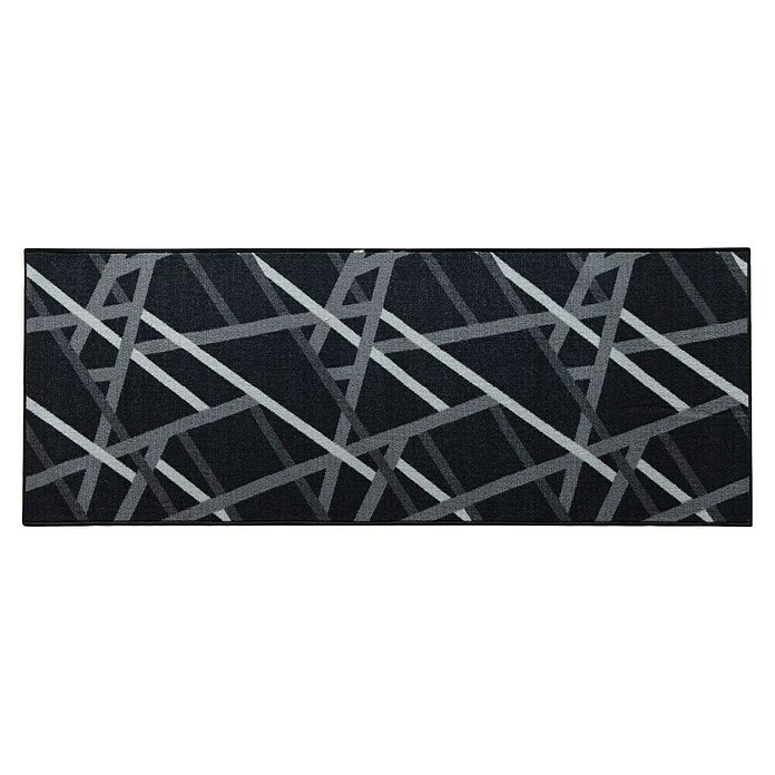 Teppichläufer Printed (Schwarz/Grau, 250 x 67 cm, 100 % Polyamid) | BAUHAUS