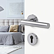 Diamond Doors Zimmertürgarnitur L-Form Premium (Edelstahl, L-Form, Profilzylinder) | BAUHAUS
