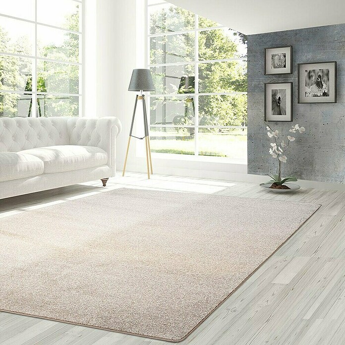 Kurzflorteppich Lyon (Beige, 500 x 80 cm, 100 % Polypropylen) | BAUHAUS