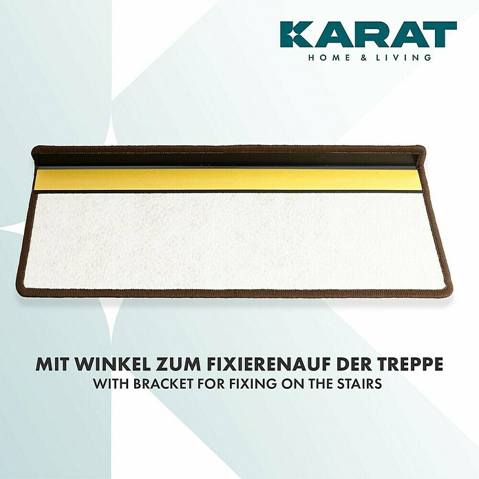 Stufenmatte Geneva (65 x 23,5 cm, Braun, Rechteck) | BAUHAUS
