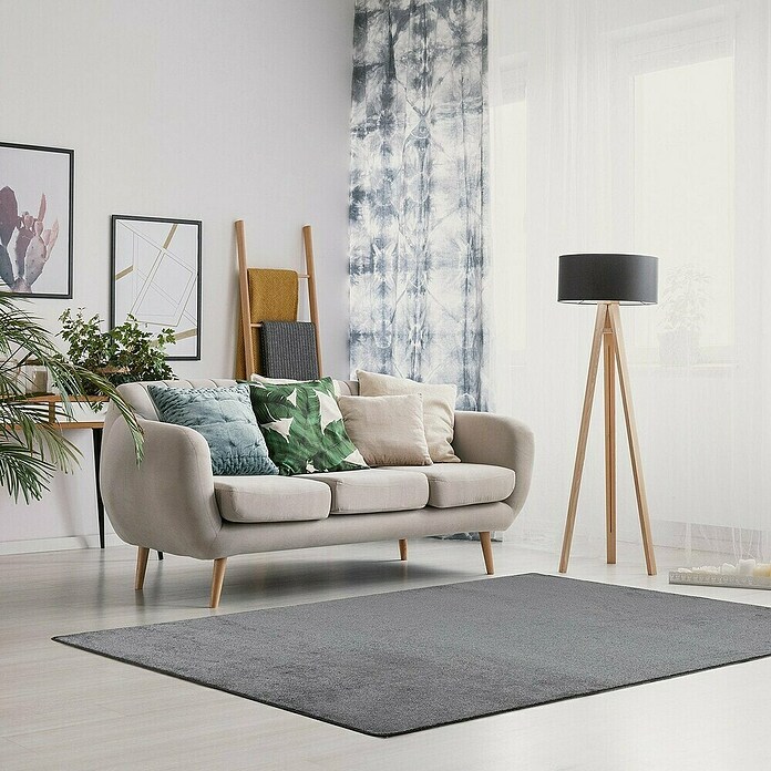 Kurzflorteppich Sundae (Anthrazit, 400 x 100 cm, 100 % Polypropylen) | BAUHAUS