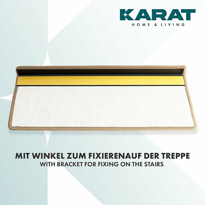 Stufenmatte Geneva (65 x 23,5 cm, Beige, Rechteck) | BAUHAUS
