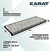 Stufenmatte Geneva (65 x 23,5 cm, Anthrazit, Rechteck) | BAUHAUS