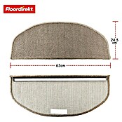 Stufenmatte London (65 x 24,5 cm, Braun, Halbrund) | BAUHAUS