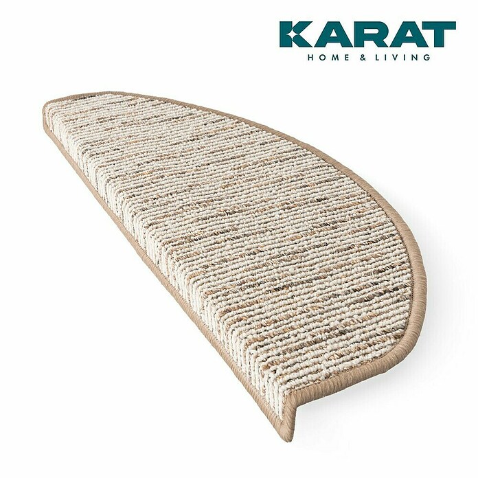 Stufenmatte Geneva (65 x 23,5 cm, Beige, Halbrund) | BAUHAUS