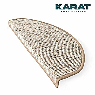 Stufenmatte Geneva (65 x 23,5 cm, Beige, Halbrund)