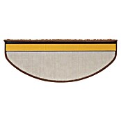 Stufenmatte Shaggy (65 x 23,5 cm, Hellbraun, Halbrund) | BAUHAUS