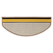 Stufenmatte Shaggy (65 x 23,5 cm, Beige, Halbrund) | BAUHAUS