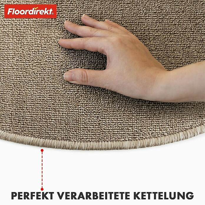 Stufenmatte London (65 x 24,5 cm, Braun, Halbrund) | BAUHAUS