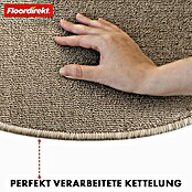 Stufenmatte London (65 x 24,5 cm, Braun, Halbrund) | BAUHAUS