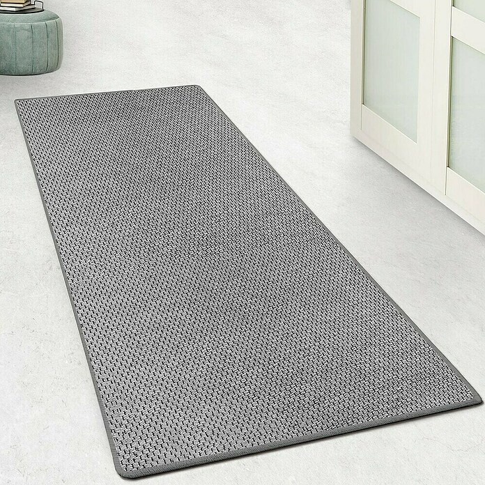 Flachgewebeteppich Kalkutta (Silber, 500 x 80 cm, 83 % Polypropylen, 17 % Naturfaser) | BAUHAUS