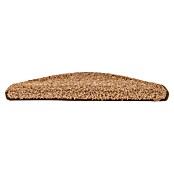 Stufenmatte Shaggy (65 x 23,5 cm, Hellbraun, Halbrund) | BAUHAUS