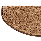 Stufenmatte Shaggy (65 x 23,5 cm, Hellbraun, Halbrund) | BAUHAUS