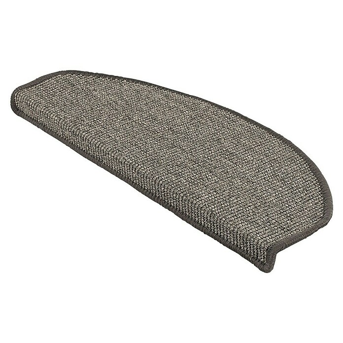 Stufenmatte Sisal (65 x 23,5 cm, Grau, Halbrund) | BAUHAUS