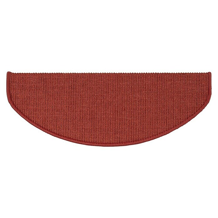 Stufenmatte Sisal (65 x 23,5 cm, Rot, Halbrund) | BAUHAUS