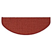 Stufenmatte Sisal (65 x 23,5 cm, Rot, Halbrund) | BAUHAUS