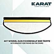 Stufenmatte Geneva (65 x 23,5 cm, Anthrazit, Halbrund) | BAUHAUS