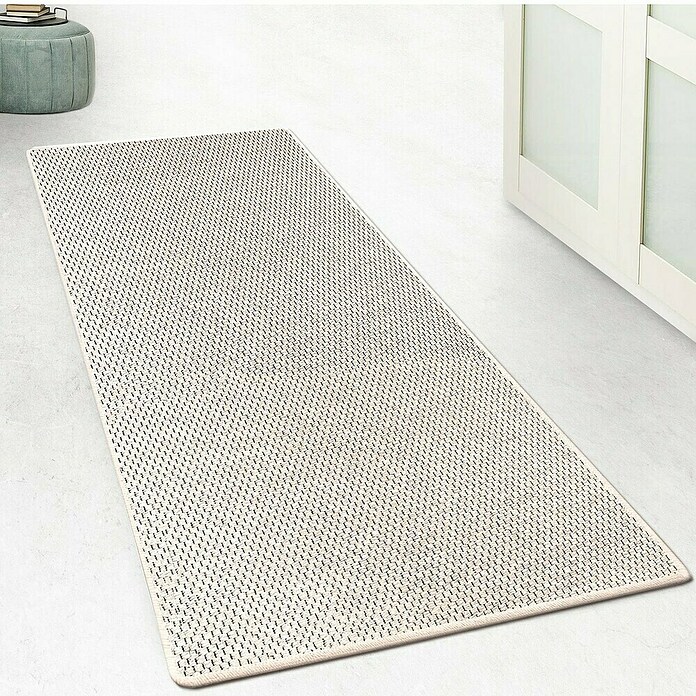 Flachgewebeteppich Kalkutta (Creme, 250 x 66 cm, 83 % Polypropylen, 17 % Naturfaser) | BAUHAUS