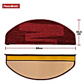 Stufenmatte Veneto (65 x 23,5 cm, Rot, Halbrund) | BAUHAUS