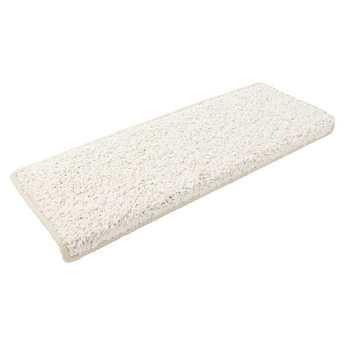 Stufenmatte Shaggy (65 x 23,5 cm, Creme, Rechteck) | BAUHAUS