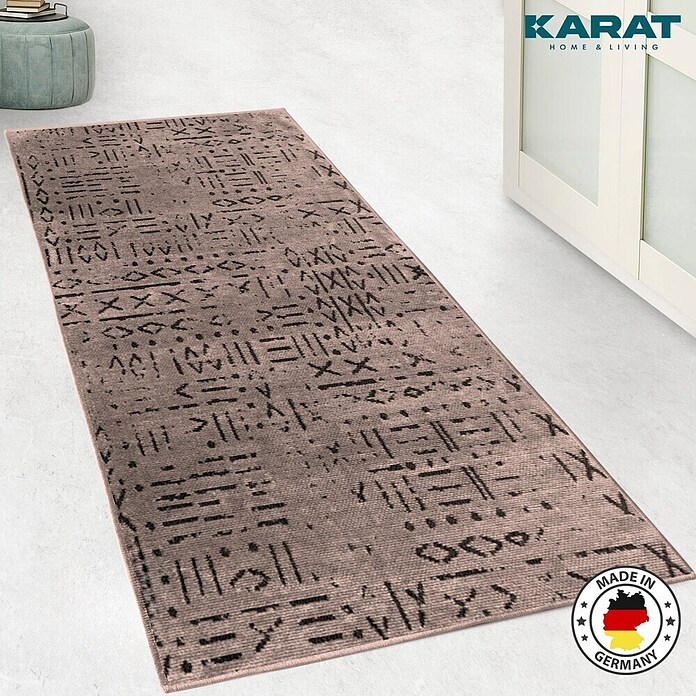 Teppichläufer Vena (Braun, 350 x 80 cm, 65 % Baumwolle, 35 % Polyester) | BAUHAUS