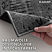 Teppichläufer Vena (Anthrazit, 450 x 80 cm, 65 % Baumwolle, 35 % Polyester) | BAUHAUS