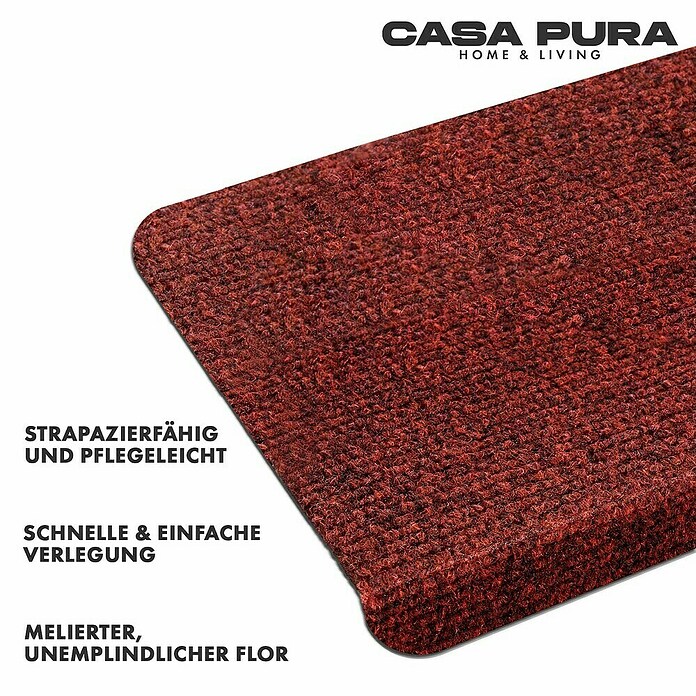Stufenmatte Leipzig (65 x 25 cm, Rot, Rechteck) | BAUHAUS