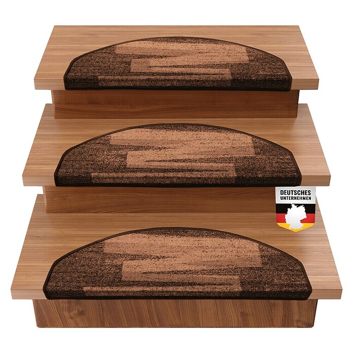 Stufenmatte Veneto (65 cm x 23,5 cm x 8,5 mm, Braun, Halbrund) | BAUHAUS