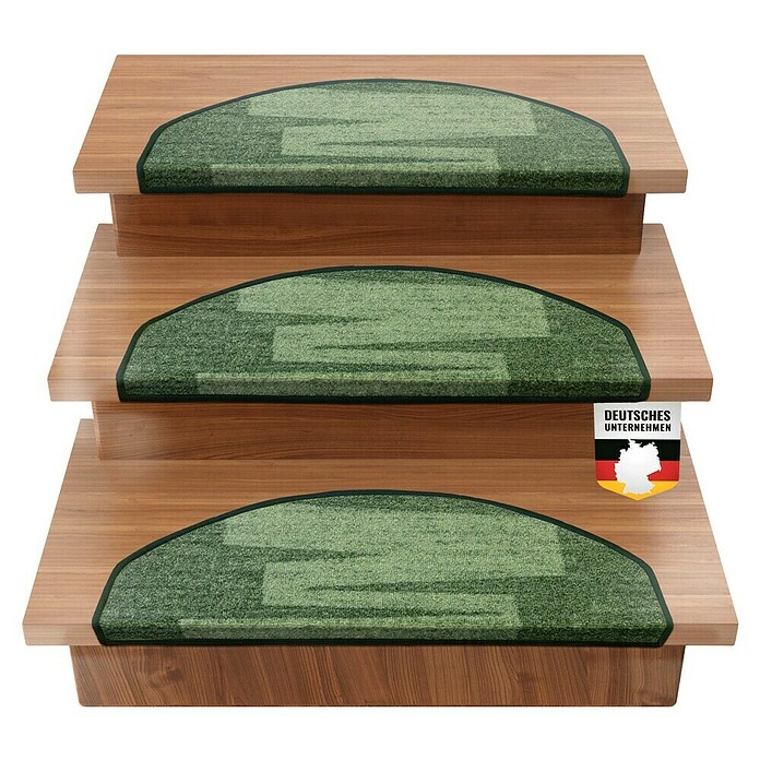 Stufenmatte Veneto (65 cm x 23,5 cm x 8,5 mm, Grün, Halbrund) | BAUHAUS
