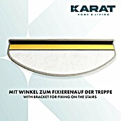 Stufenmatte Geneva (65 x 23,5 cm, Silber, Halbrund) | BAUHAUS
