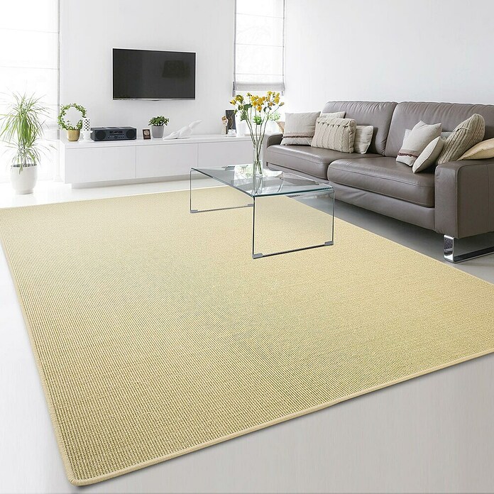 Flachgewebeteppich Sylt (Elfenbein, 150 x 100 cm, 100 % Sisal) | BAUHAUS