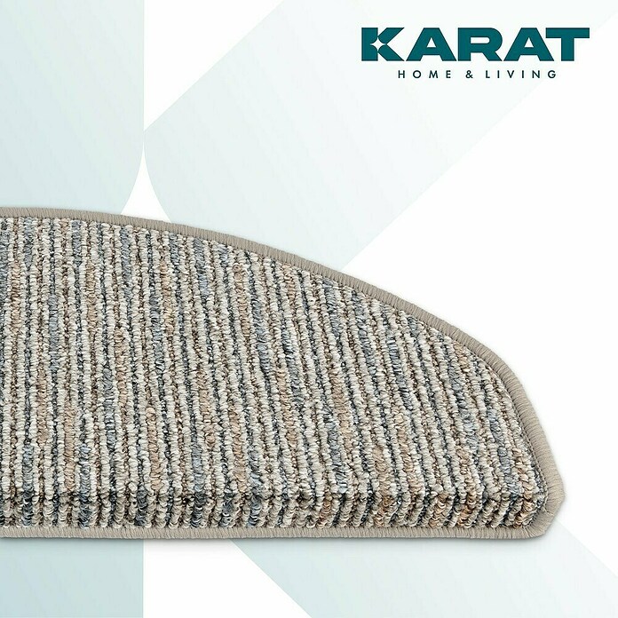 Stufenmatte Geneva (65 x 23,5 cm, Silber, Halbrund) | BAUHAUS