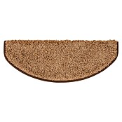 Stufenmatte Shaggy (65 x 23,5 cm, Hellbraun, Halbrund) | BAUHAUS