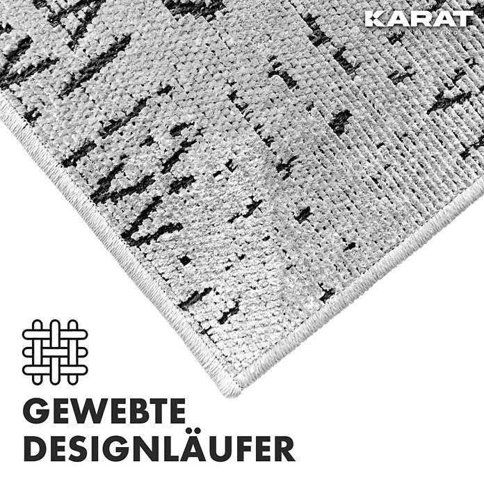 Teppichläufer Vena (Elfenbein, 450 x 80 cm, 65 % Baumwolle, 35 % Polyester) | BAUHAUS