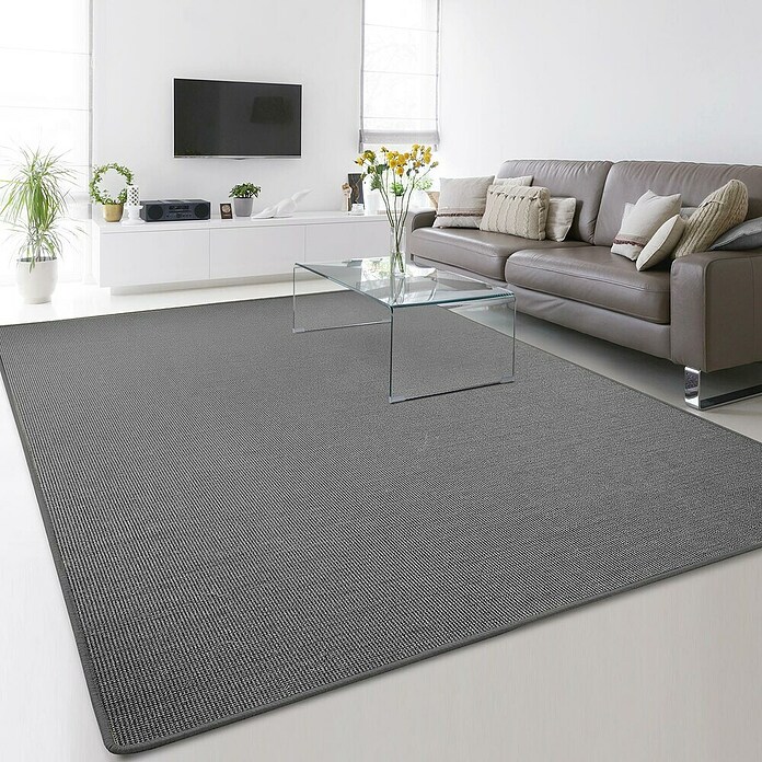Flachgewebeteppich Sylt (Grau, 250 x 100 cm, 100 % Sisal) | BAUHAUS