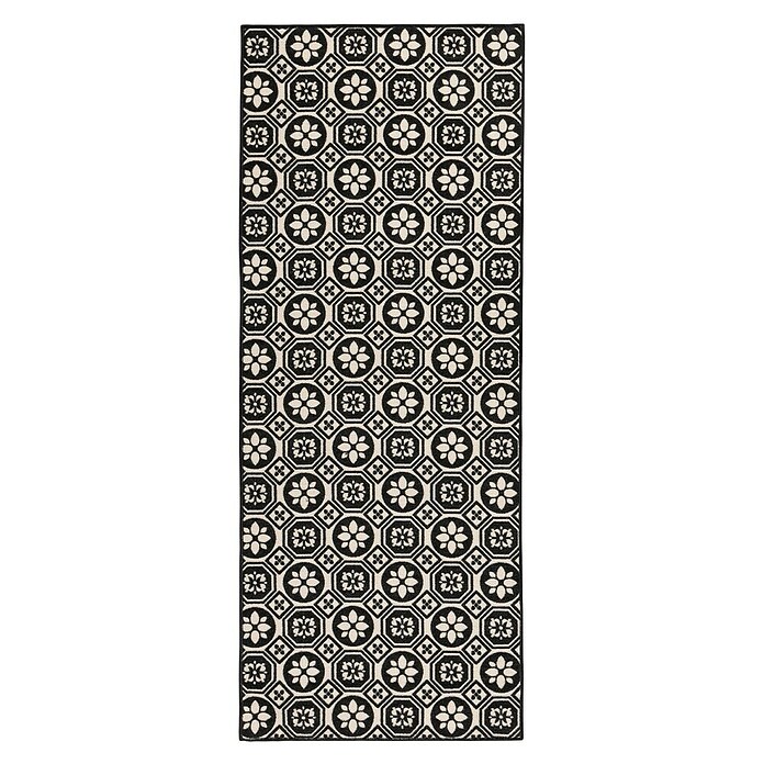 Teppichläufer Asaph (Schwarz/Weiß, 350 x 80 cm, 100 % Polyamid) | BAUHAUS