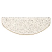 Stufenmatte Shaggy (65 x 23,5 cm, Creme, Halbrund) | BAUHAUS