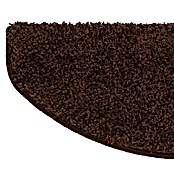 Stufenmatte Shaggy (65 x 23,5 cm, Dunkelbraun, Halbrund) | BAUHAUS