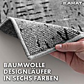 Teppichläufer Vena (Silber, 100 x 80 cm, 65 % Baumwolle, 35 % Polyester) | BAUHAUS