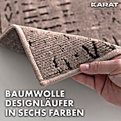 Teppichläufer Vena (Braun, 350 x 80 cm, 65 % Baumwolle, 35 % Polyester) | BAUHAUS