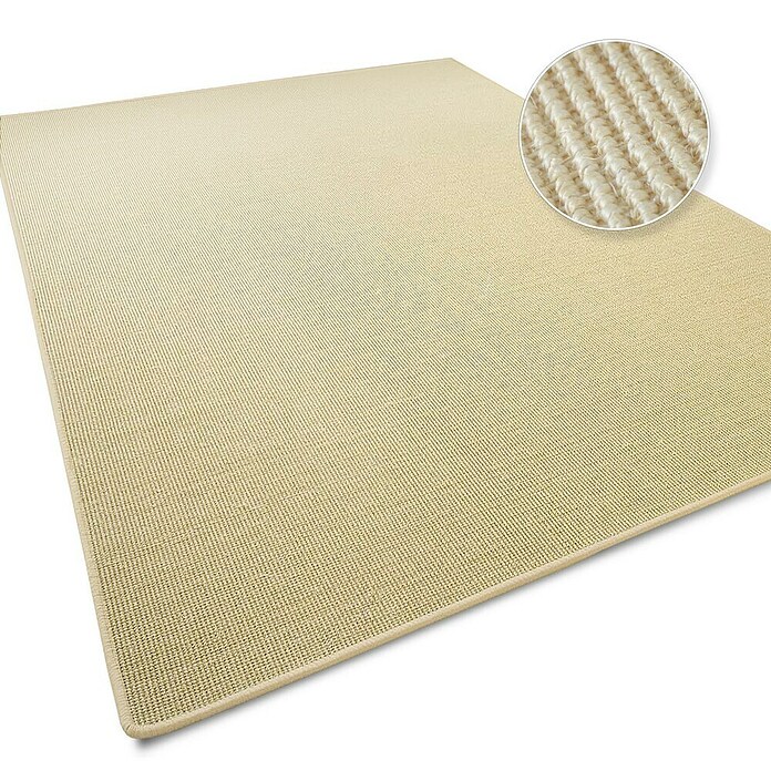 Flachgewebeteppich Sylt (Elfenbein, 150 x 100 cm, 100 % Sisal) | BAUHAUS