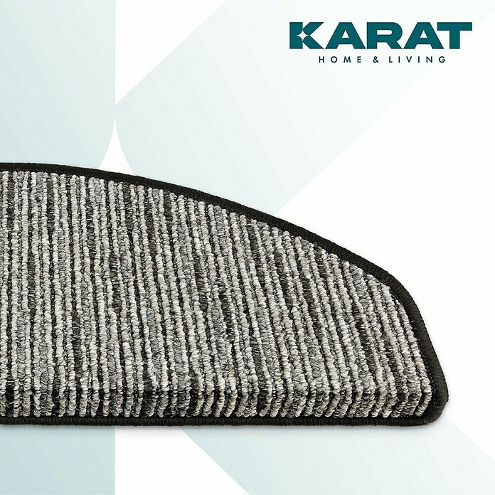 Stufenmatte Geneva (65 x 23,5 cm, Anthrazit, Halbrund) | BAUHAUS