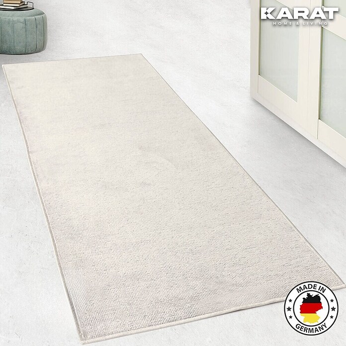 Teppichläufer Azade (Elfenbein, 400 x 80 cm, 65 % Baumwolle, 35 % Polyester) | BAUHAUS
