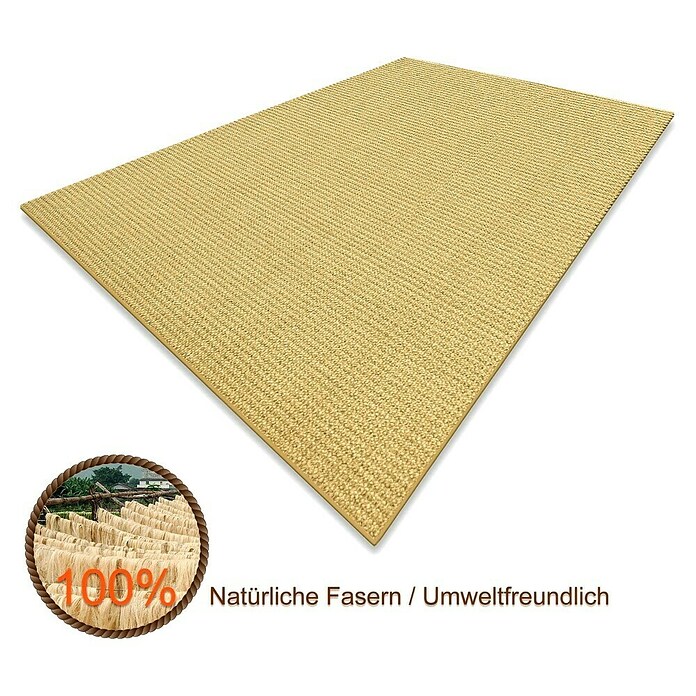 Flachgewebeteppich Sylt (Natur, 250 x 80 cm, 100 % Sisal) | BAUHAUS