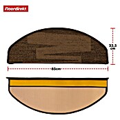Stufenmatte Veneto (65 cm x 23,5 cm x 8,5 mm, Braun, Halbrund) | BAUHAUS